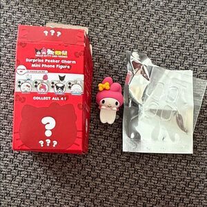 Sonix Sanrio Mini Phone Charm in Red and Pink